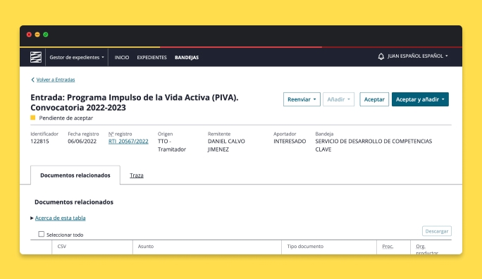 Prototipo de la herramienta SEDA generado con DESY